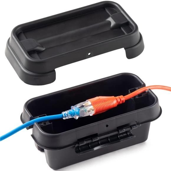 Weatherproof Connection Box – Indoor & Outdoor - Size Small – Black - Picture 1 of 6